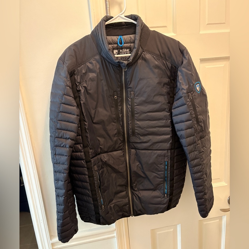 KUHL Men's Spyfire Black Puffer Jacket Large